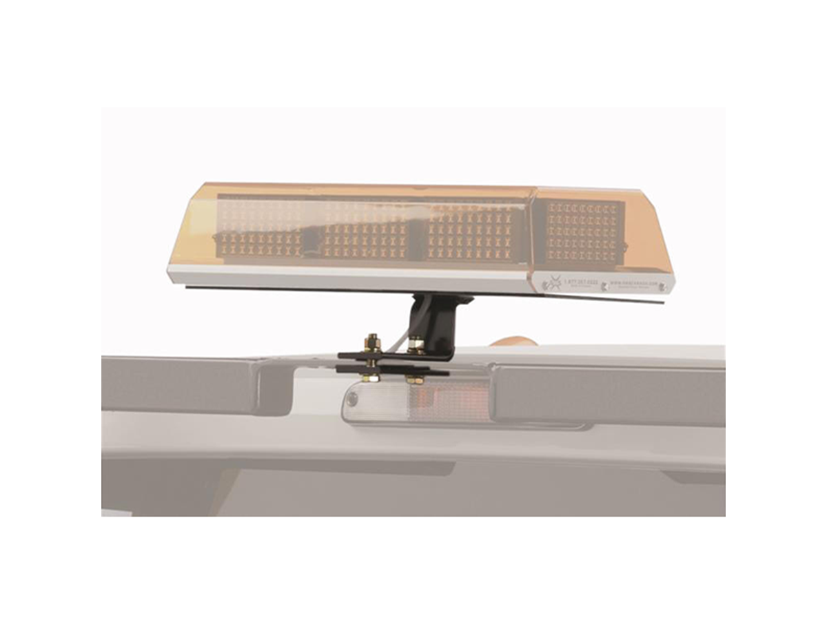 Center Mount Light Bracket – 16" x 7" Center Mount Utility Light Bracket (Black)