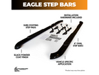 4" Black Steel Oval Side Bars – 2007-2018 Silverado 1500 / 2007-2019 Silverado 2500 HD +6 more, Crew Cab