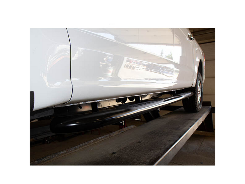 4" Black Steel Oval Side Bars – 2007-2018 Silverado 1500 / 2007-2019 Silverado 2500 HD +6 more, Crew Cab