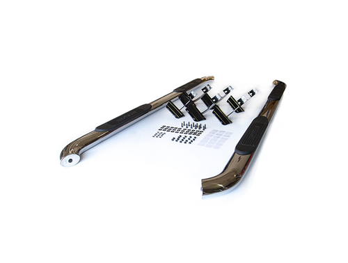 4" Polished Stainless Oval Side Bars – 1999-2016 SuperDuty F-250 / 1999-2016 SuperDuty F-350, Super Cab