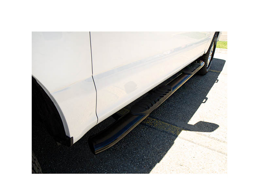 5" Black Steel Oval Side Bars – 2007-2018 Silverado 1500 / 2007-2019 Silverado 2500 HD +6 more, Crew Cab