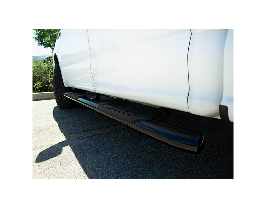 5" Black Steel Oval Side Bars – 2007-2018 Silverado 1500 / 2007-2019 Silverado 2500 HD +6 more, Crew Cab