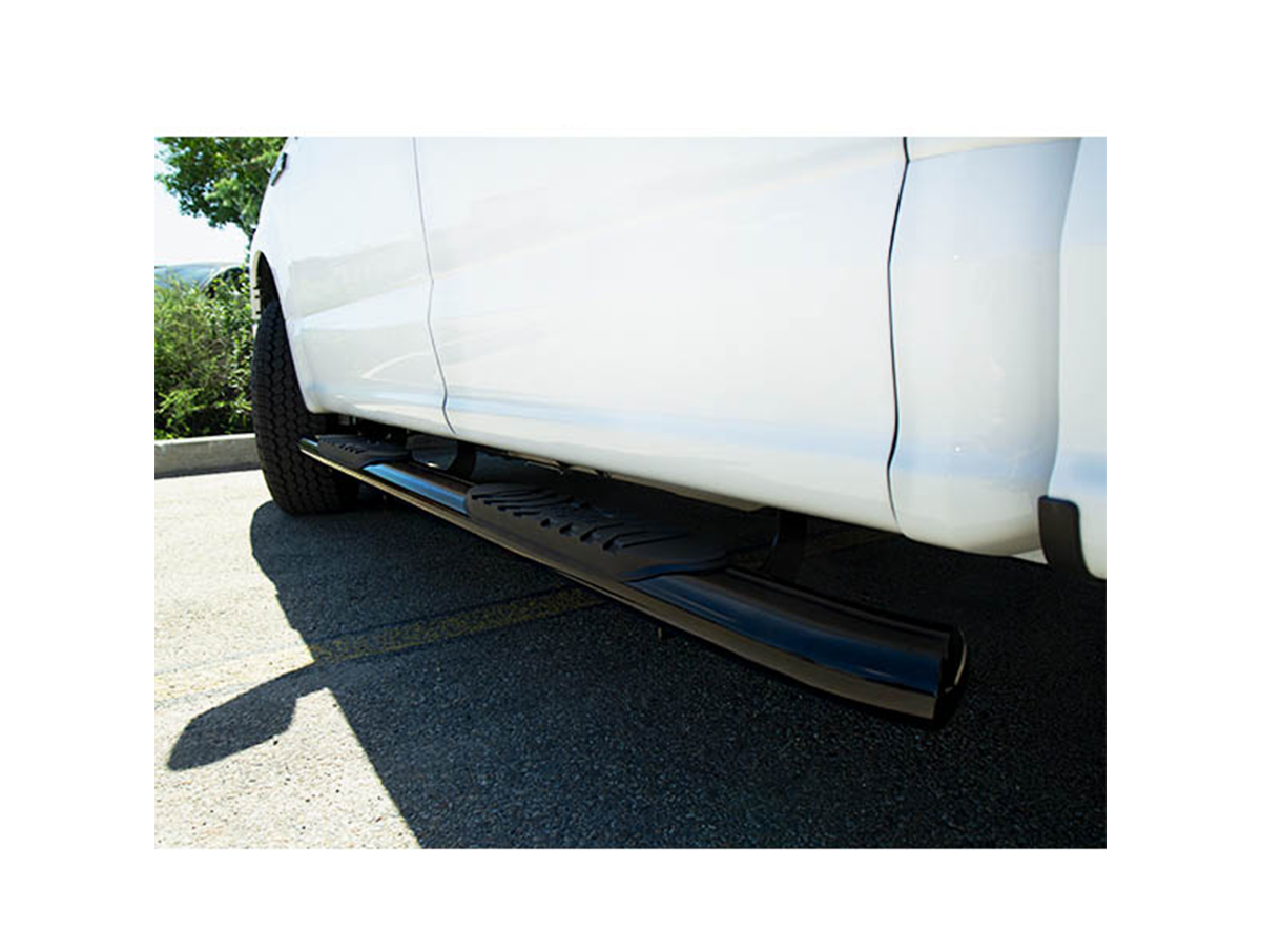 5" Black Steel Oval Side Bars – 2007-2018 Silverado 1500 / 2007-2019 Silverado 2500 HD +6 more, Crew Cab