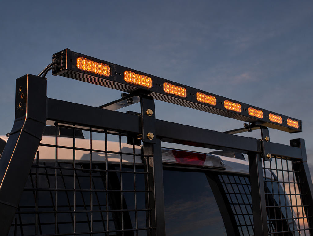 48-Inch Amber LED Traffic Director Safety Light Bar w/ Controller – Universal fit
