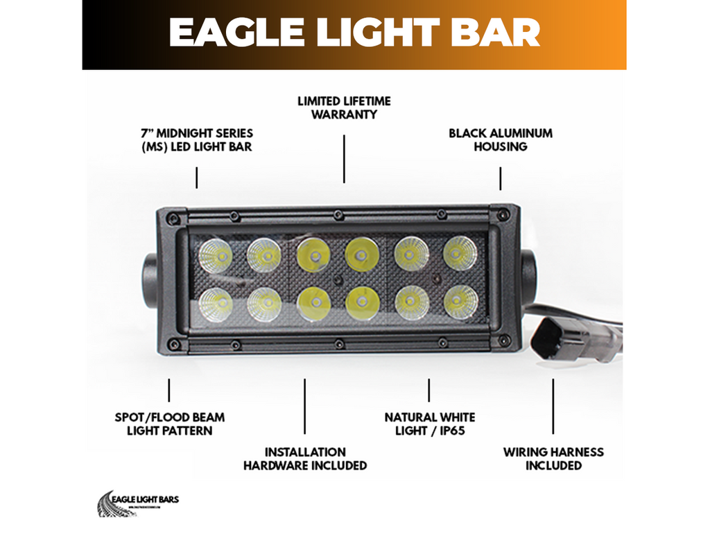 MS LED Light Bar – 7" inch