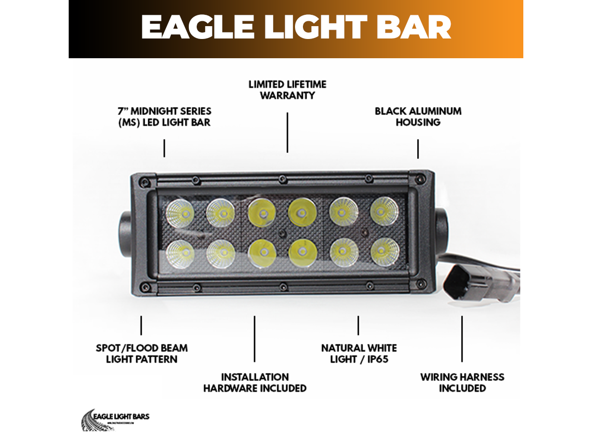 MS LED Light Bar – 7" inch