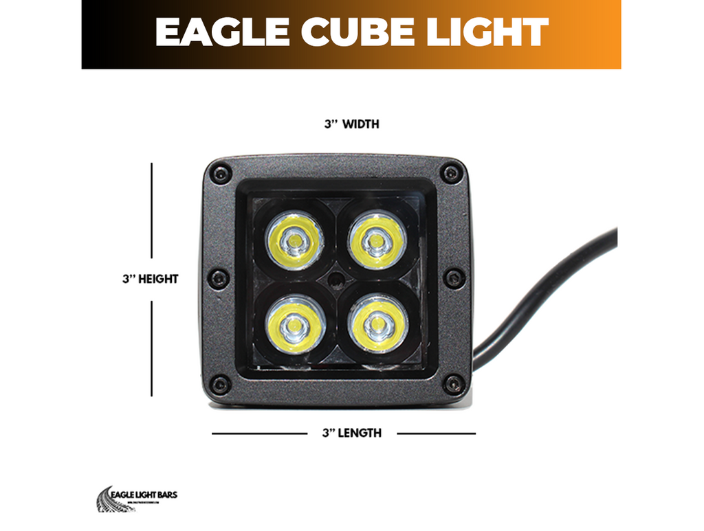 MS LED Cube Light – 3" x 3" inch